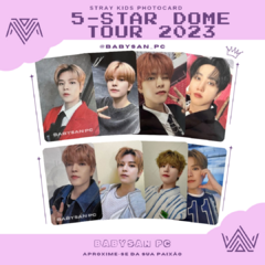 STRAY KIDS Photocard Fanmade 5-star Dome tour 2023 na internet