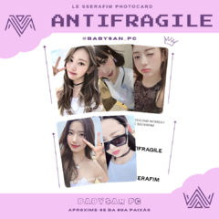 Imagem do LE SSERAFIM Photocard Fanmade ANTIFRAGILE ver. 3