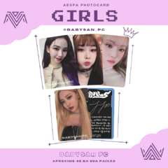 AESPA Photocard Fanmade GIRLS na internet