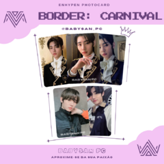 ENHYPEN Photocard Fanmade BORDER: CANIVAL na internet