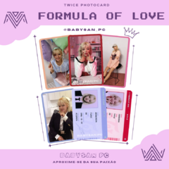 TWICE Photocard Fanmade FORMULA OF LOVE ver. PRE ORDER + ID - comprar online