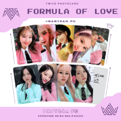 TWICE Photocard Fanmade FORMULA OF LOVE ver. 2 na internet