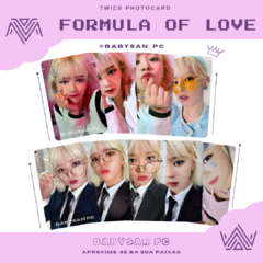 TWICE Photocard Fanmade FORMULA OF LOVE ver. 2 - loja online