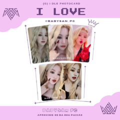 (G) I-DLE Photocard Fanmade I LOVE - BABYSAN PC