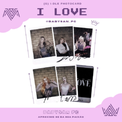 (G) I-DLE Photocard Fanmade I LOVE ver. 2 - BABYSAN PC