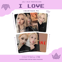 (G) I-DLE Photocard Fanmade I LOVE ver. 2 na internet