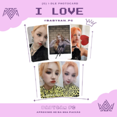 (G) I-DLE Photocard Fanmade I LOVE ver. 2 na internet