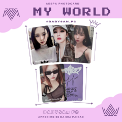 AESPA Photocard Fanmade MY WORLD