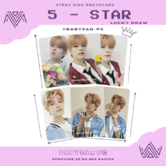 STRAY KIDS Photocard Fanmade 5 - STAR ver. LUCKY DRAW