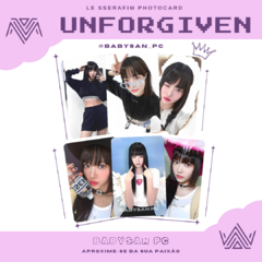 LE SSERAFIM Photocard Fanmade UNFORGIEN - loja online