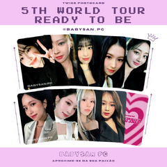 TWICE Photocard Fanmade 5TH TOUR WORLD READY TO BE na internet