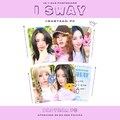 (G) I-DLE Photocard Fanmade I SWAY Ver. LINE FRIENDS + MAKESTAR - loja online