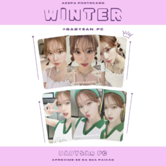 AESPA Photocard Fanmade SEASON'S GREETINGS 2024 na internet