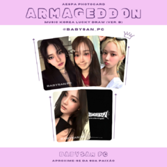 AESPA Photocard Fanmade ARMAGEDDON ver. 5 - comprar online