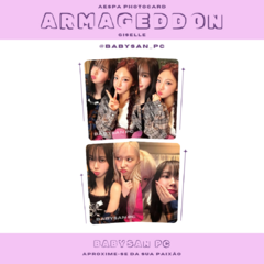 AESPA Photocard Fanmade ARMAGEDDON ver. WARNER MUSIC JAPAN EXCLUSIVE POB UNIT na internet