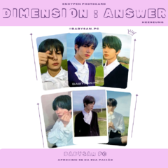 ENHYPEN Photocard Fanmade DIMENSION: ANSWER ver. 2