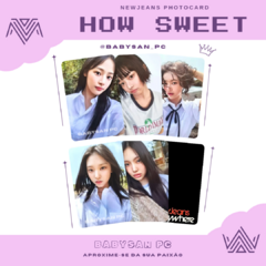 NEWJEANS Photocard Fanmade HOW SWEET ver. 1 - loja online