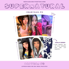 NEWJEANS Photocard Fanmade SUPERNATURAL ver. NewJeans x Line Friends