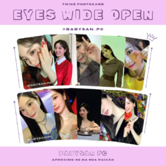 TWICE Photocard Fanmade EYES WIDE OPEN - loja online