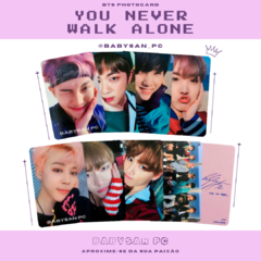 BTS Photocards Fanmade YOU NEVER WALK ALONE