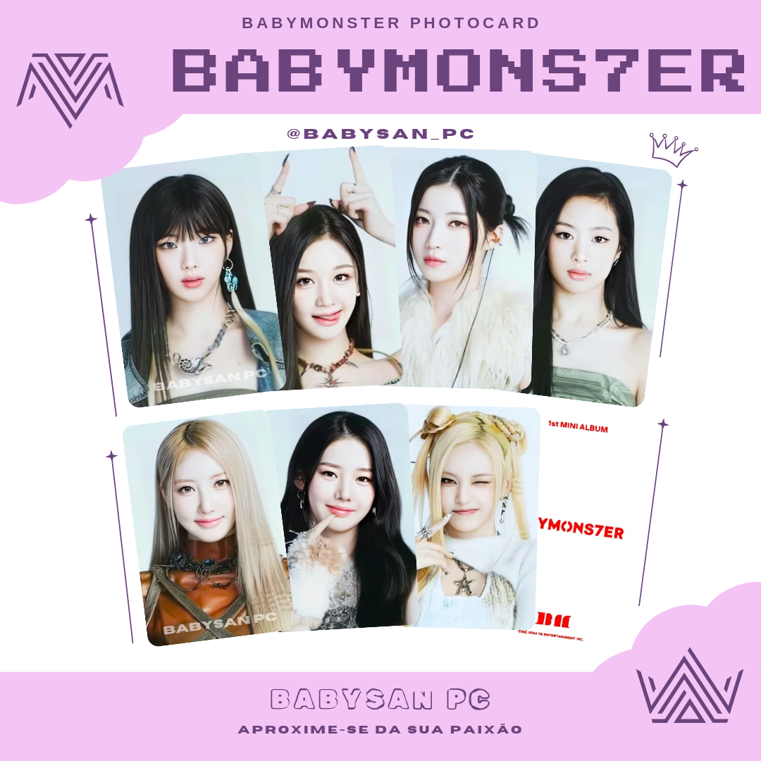 BABYMONSTER Photocard Fanmade BABYMONS7ER - comprar online