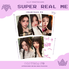 ILLIT Photocard Fanmade Super Real Me ver. 3 na internet