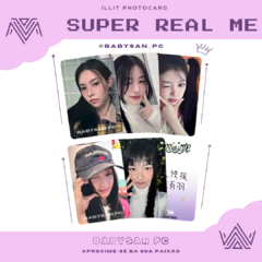 ILLIT Photocard Fanmade Super Real Me ver. 2 na internet