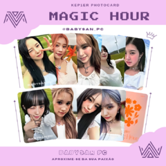 KEP1ER Photocard Fanmade MAGIC HOUR ver. Beloved + Moonlighted + Sunkissed + Platform na internet