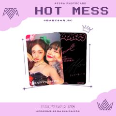 AESPA Photocard Fanmade HOT MESS ver. UNIT - BABYSAN PC