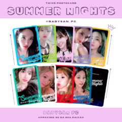 TWICE Photocard Fanmade SUMMER NIGHTS na internet