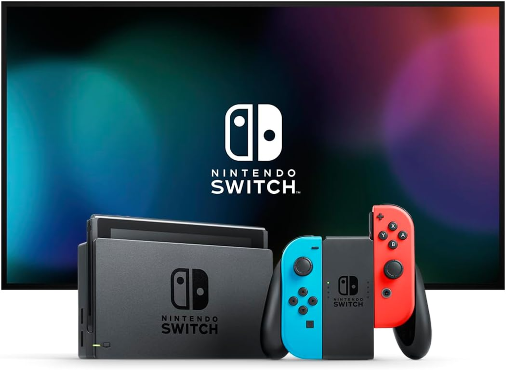 Novo Nintendo Switch Azul e Vermelho Neon + Jogo Mario Kart 8 Novo