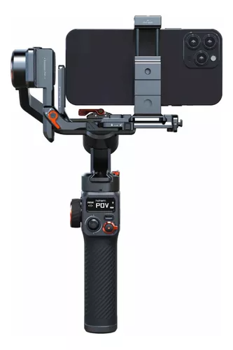 Quanum single axis gimbal with camera store