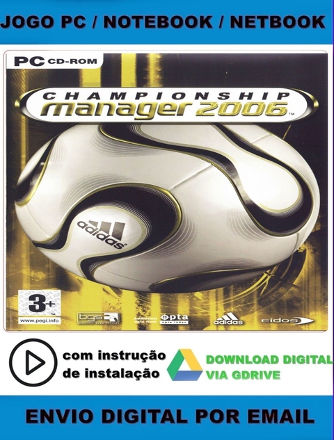 Championship Manager 2007 - Pc Digital Midia Digital