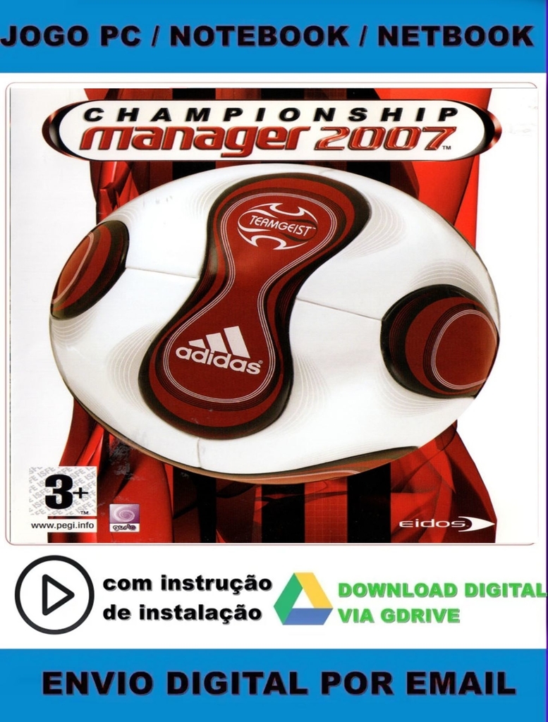 Championship Manager 2007 - Pc Digital Midia Digital