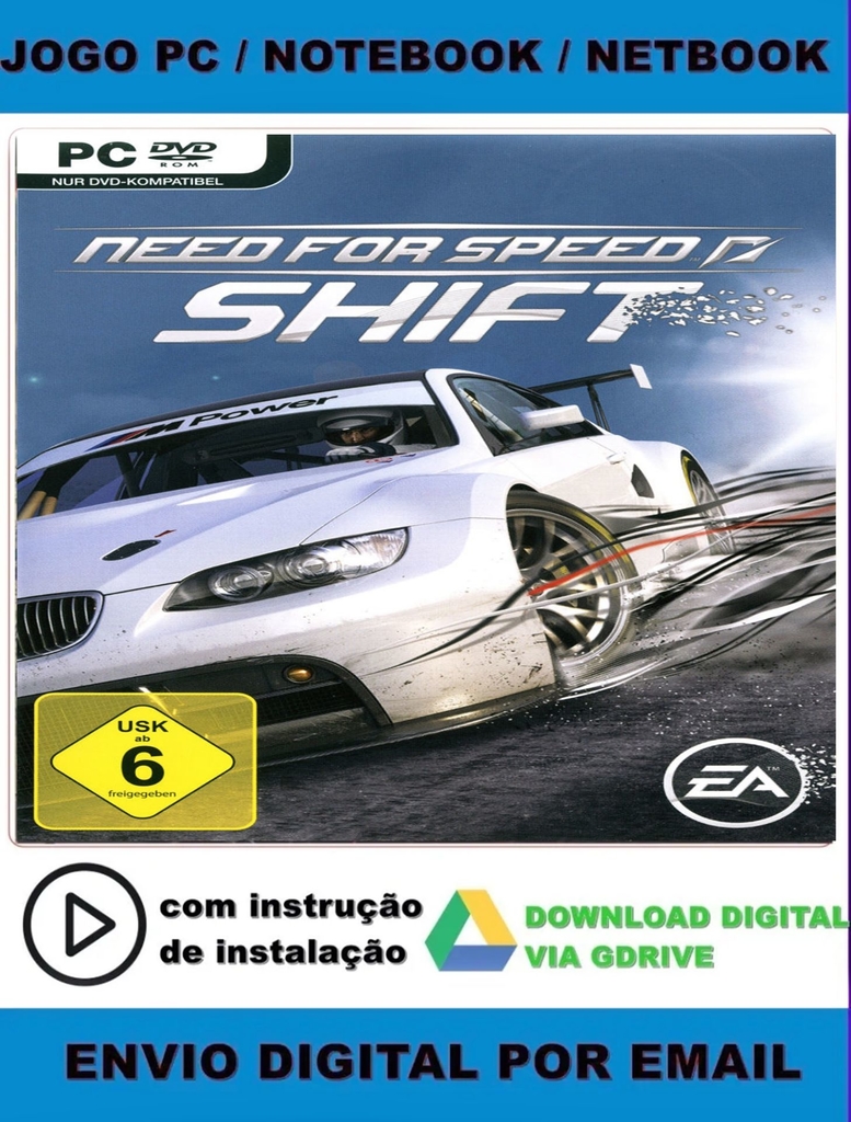 Need For Speed Shift - DVD ROM - GAMES E CONSOLES - GAME PC : PC Informática