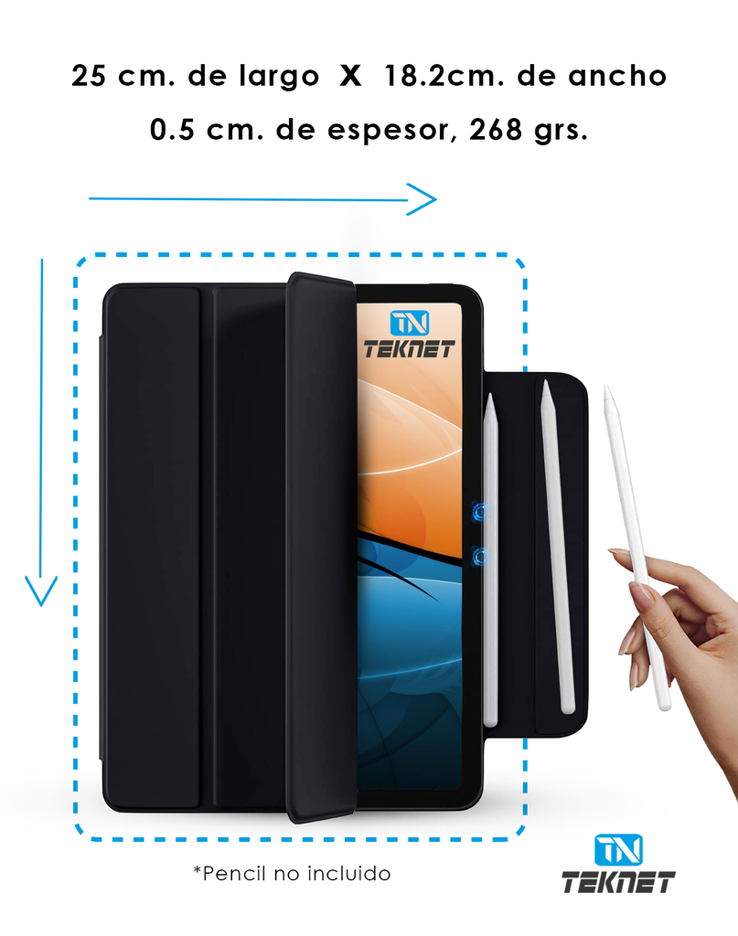 Funda Teknet Case iPad Air 4 10.9 A2316 A2072 A2324 Magnetic