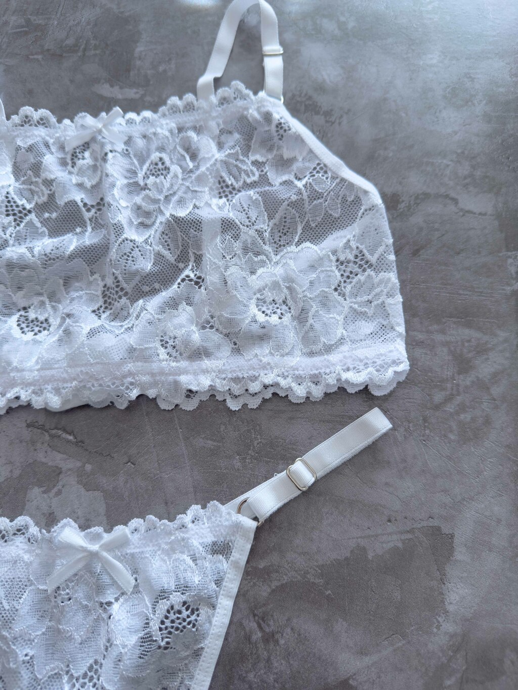 CONJUNTO TOP ENCAJE SOFI BLANCO