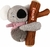 GIGWI KOALA PLUSH DOG TOY CON SQUEAKER