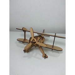 Avião Biplano 3 | MDF Brinquedo 3D na internet
