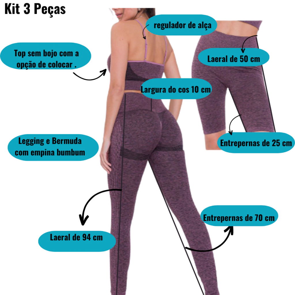 Calca Legging Academia Leggings Calca Leg Empina Bumbum em Promoção na  Americanas