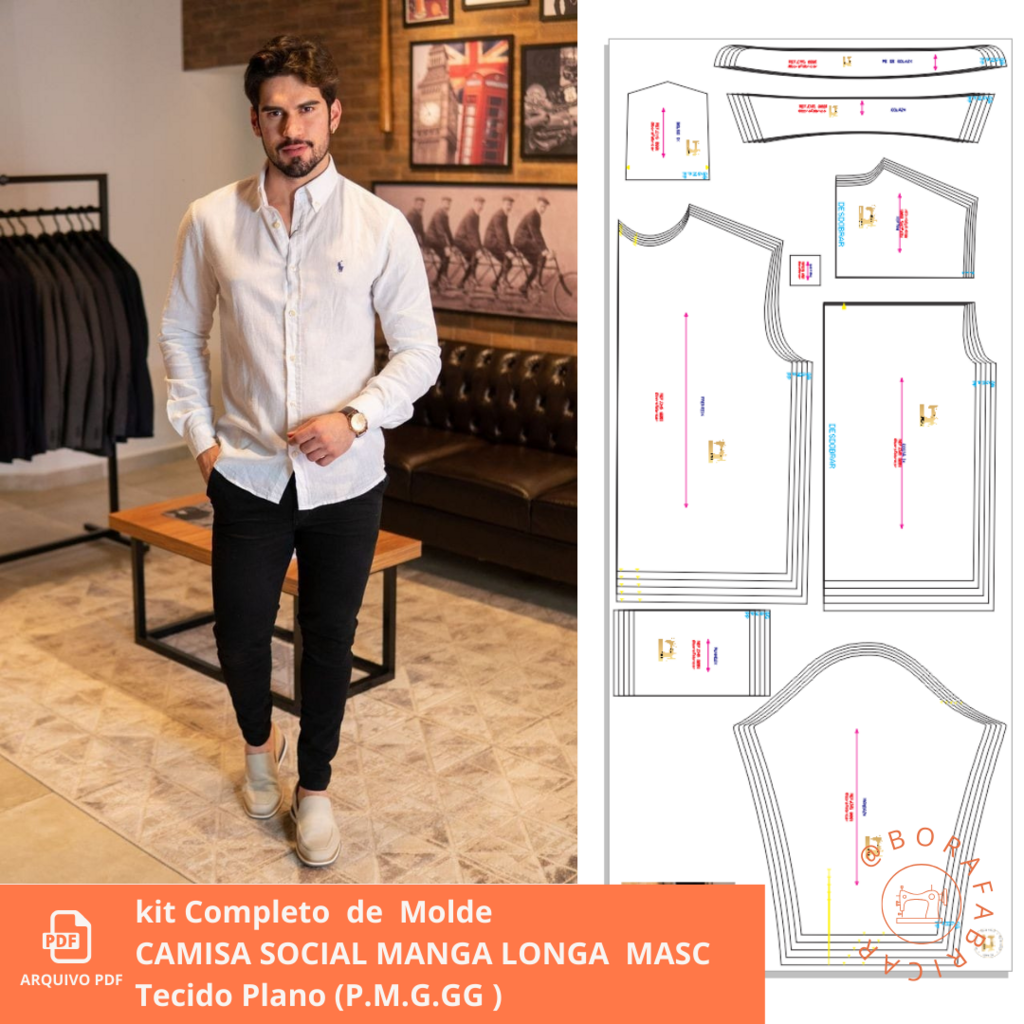 Camisa social cheap masculina gg