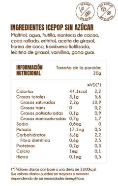 IcePop Frutilla & Chocolate de Frambuesa - comprar online