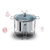 RECHAUD REDONDO 4,5L EM INOX COM TAMPA DE VIDRO SAVOY BRINOX 1109/204 - comprar online