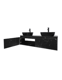 Imagen de Gabinete Para Baño Con Doble Lavabo ANTON Minimalista