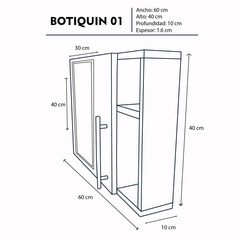 Organizador Botiquin Con Espejo Lindeza - tienda en línea