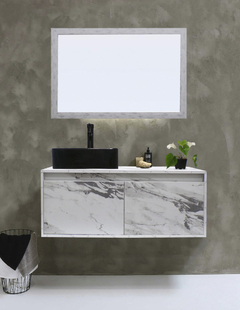 Gabinete De Baño GOVA Con Espejo Decorativo Minimalista - comprar en línea