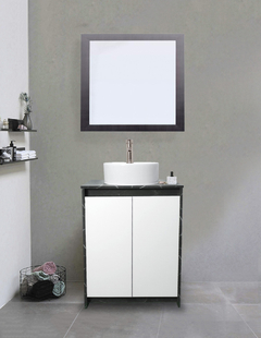 Gabinete De Baño Con Lavabo VARENNA Y Espejo Decorativo Decomobil - comprar en línea