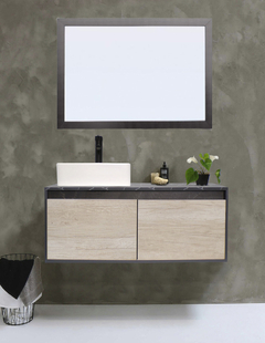 Gabinete De Baño GOVA Con Espejo Decorativo Minimalista - comprar en línea