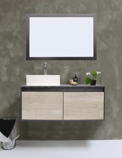 Imagen de Gabinete De Baño GOVA Con Espejo Decorativo Minimalista