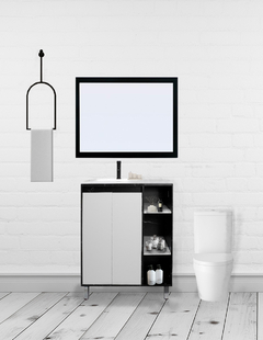 Gabinete Para Baño Con Lavabo FREYA Y Espejo Decorativo Decomobil - tienda en línea